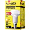 Лампа светодиодная Navigator NLL-R50-5-230-2.7K-E14, 220V, E14, 5 Вт, 2700K, 375lm, теплый белый свет