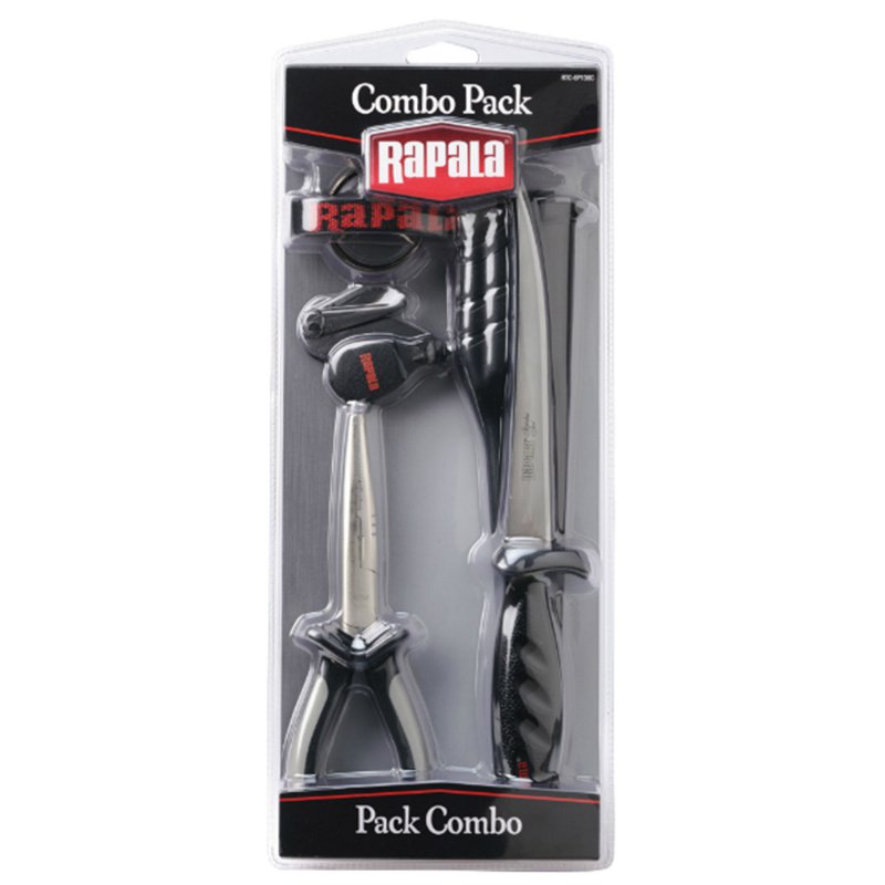 Набор рыболовный Rapala 8 RTC-6P136C (плоскогубцы, филейный нож, кусачки)