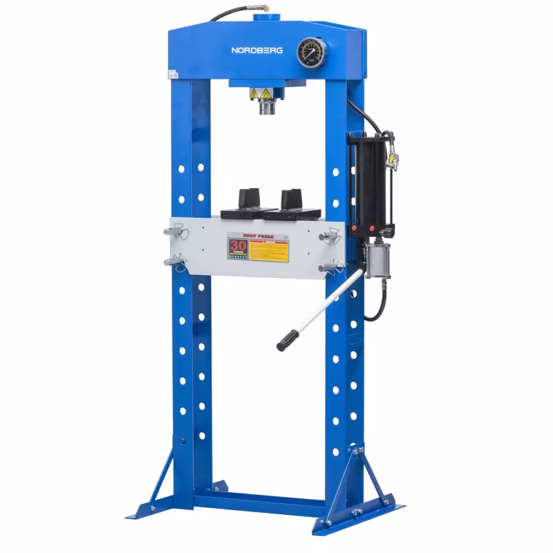 Пресс гидравлический 30т с насосом, манометром, педалью Nordberg N3630F