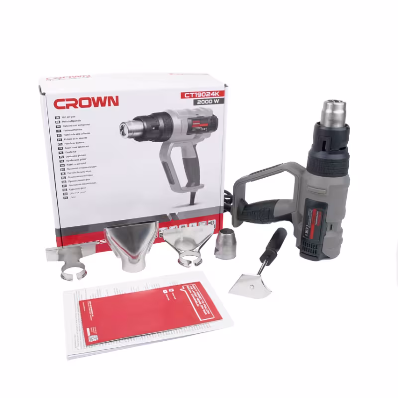 Фен строительный сетевой Crown CT19024K