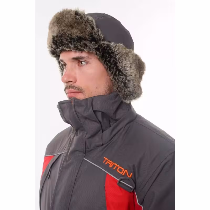Шапка-ушанка Triton Gear Winter Storm, ткань Таслан, cерый, размер XL