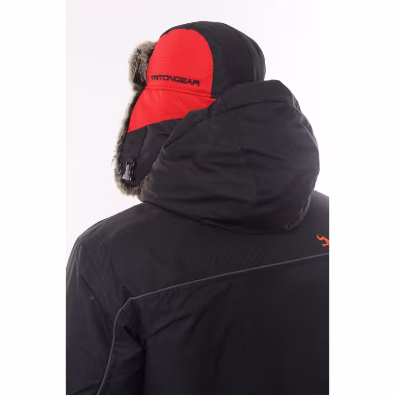 Шапка-ушанка Triton Gear Winter Storm, ткань Таслан, красный/черный, размер XL