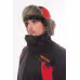 Шапка-ушанка Triton Gear Winter Storm, ткань Таслан, красный/черный, размер XL