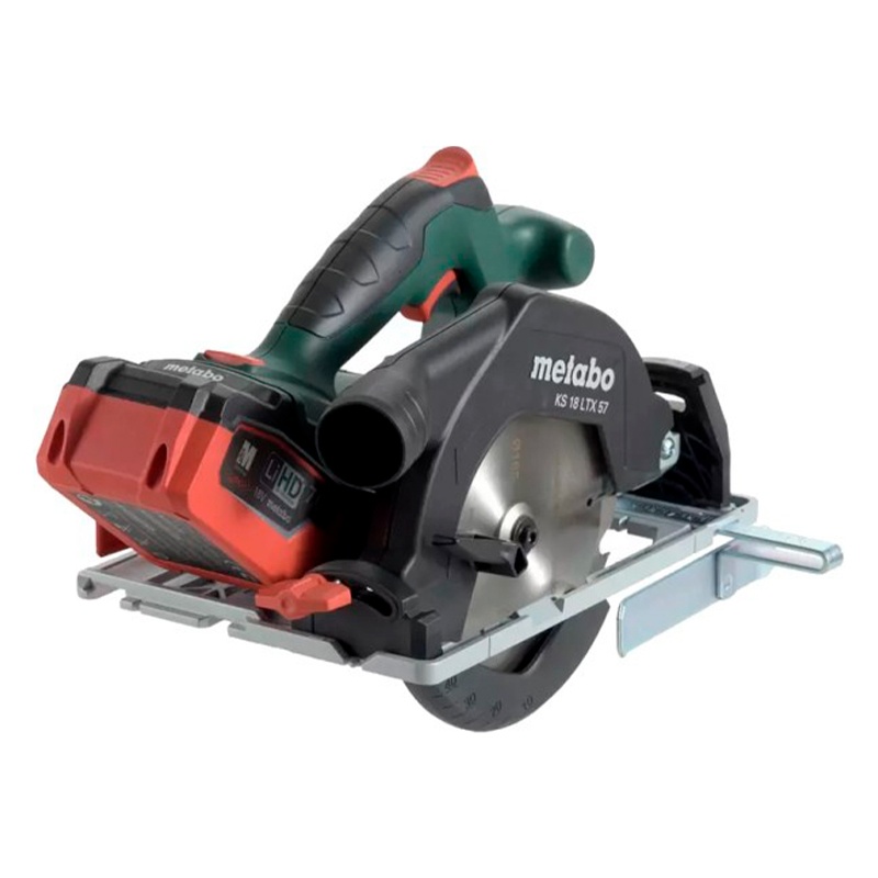 Пила дисковая аккумуляторная Metabo KS 18 LTX 57 (2 аккумулятора LiHD, зарядное устройство, кейс)