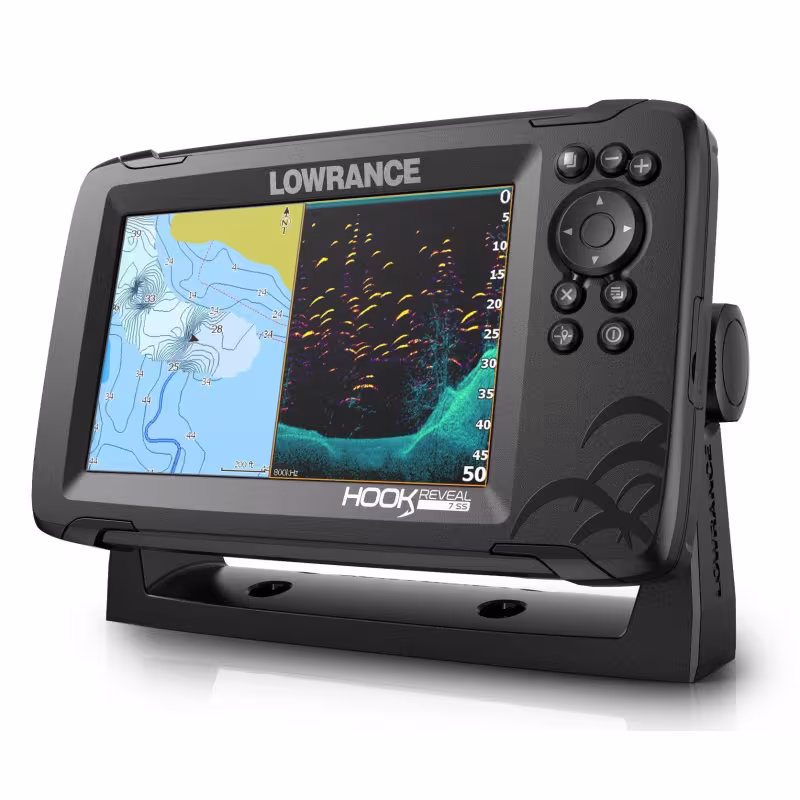 Картплоттер-эхолот Lowrance Hook Reveal 9 с датчиком Tripleshot Skimmer