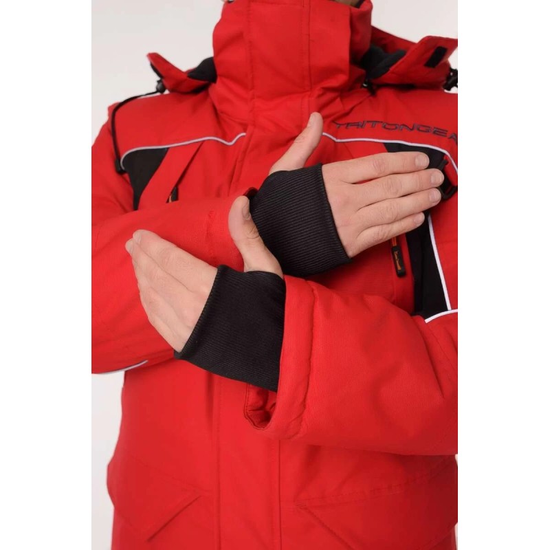 Костюм-поплавок мужской Triton Gear Skif (Скиф) -40 ПК, ткань Таслан, красный/черный, размер 44-46 (S), 170-176 см