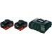 Комплект Metabo Basic-Set 2 АКБ+ЗУ 18В, 2х8Ач, Li-HD