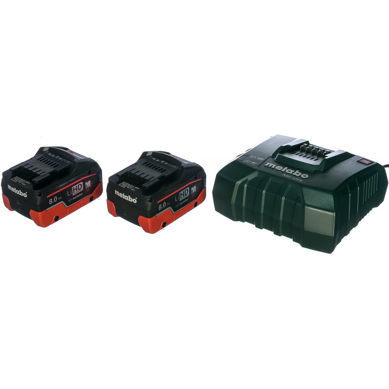 Комплект Metabo Basic-Set 2 АКБ+ЗУ 18В, 2х8Ач, Li-HD