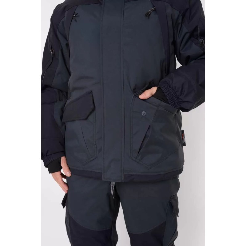 Костюм мужской Triton Gear Gorka -40 ПК, ткань Таслан, серый/черный, размер 48-50 (M), 170-176 см