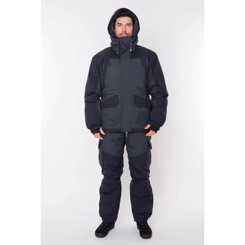 Костюм мужской Triton Gear Gorka -40 ПК, ткань Таслан, серый/черный, размер 48-50 (M), 170-176 см