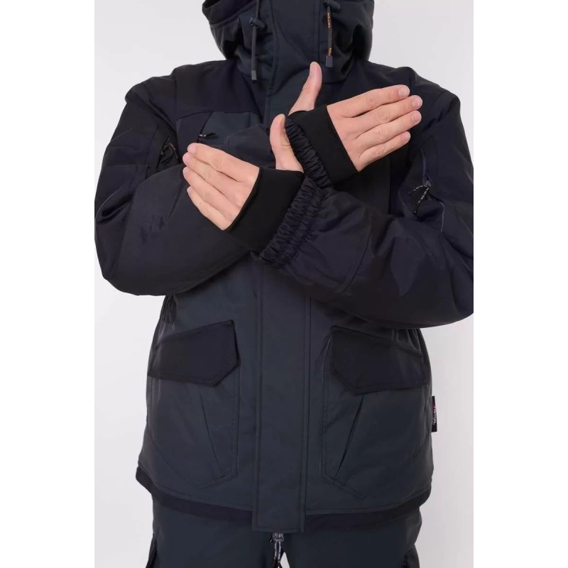 Костюм мужской Triton Gear Gorka -40 ПК, ткань Таслан, серый/черный, размер 48-50 (M), 170-176 см