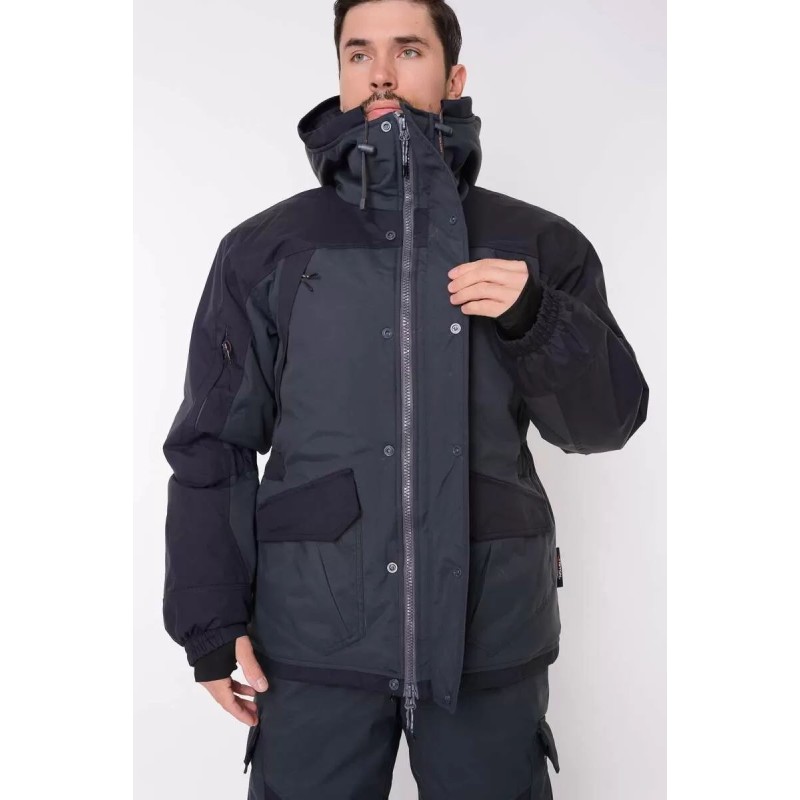 Костюм мужской Triton Gear Gorka -40 ПК, ткань Таслан, серый/черный, размер 48-50 (M), 170-176 см