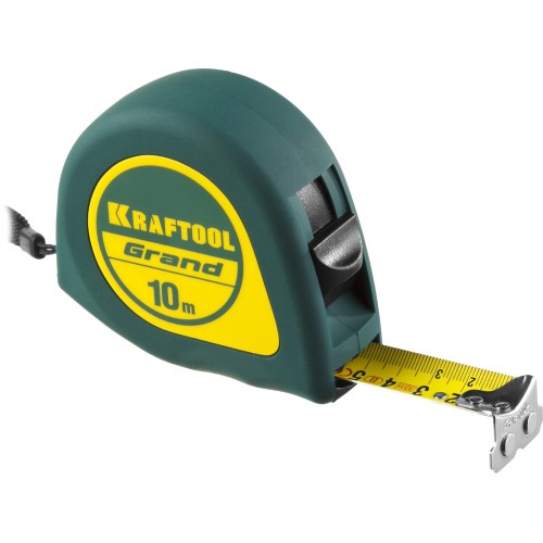 Рулетка строительная Kraftool Grand 34022-10-25, 10 м х 25 мм