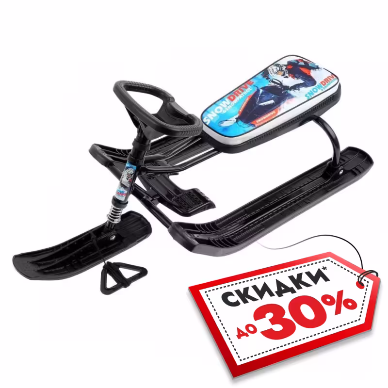 Снегокат Nika Kids Тимка Спорт 2 Sportbike, черный