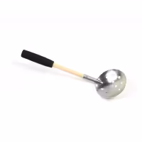 Черпак для рыбалки 13-16-739, коричневый/сталь/черный