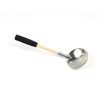 Черпак для рыбалки 13-16-739, коричневый/сталь/черный