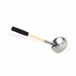 Черпак для рыбалки 13-16-739, коричневый/сталь/черный