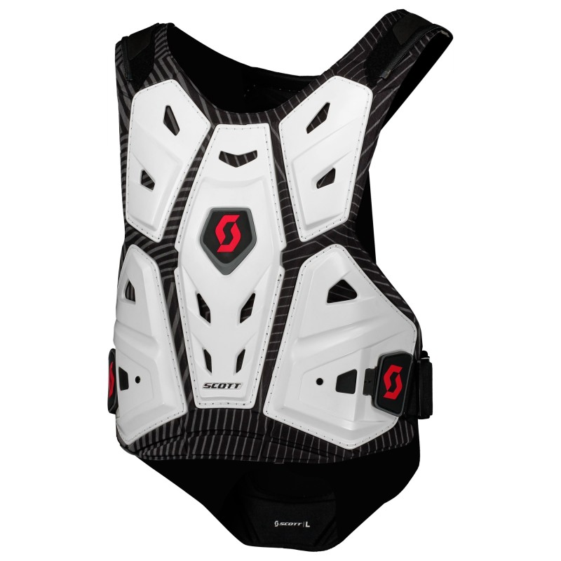 Панцирь защитный Scott Body Armor Commander 2, белый/красный, размер XL