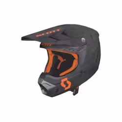 Мотошлем Scott 350 Evo Camo ECE, черный/оранжевый, размер M