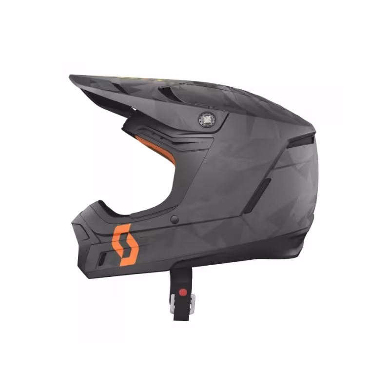 Мотошлем Scott 350 Evo Camo ECE, черный/оранжевый, размер M