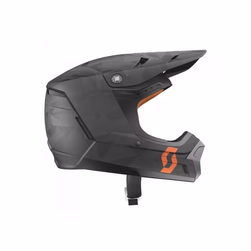 Мотошлем Scott 350 Evo Camo ECE, черный/оранжевый, размер M