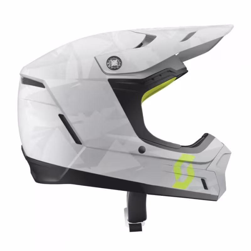 Мотошлем Scott 350 Evo Camo ECE, серый/желтый, размер L