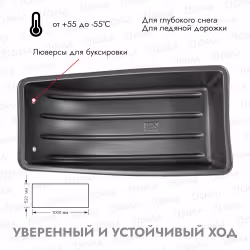 Сани-волокуши для рыбалки С3/1, 1000х520х260 мм