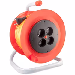 Удлинитель силовой четырехместный на катушке (10А, 2,2 кВт, 30 м)