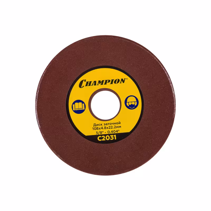 Диск заточной aбразивный Champion C2031, 108х4,8х22,2 мм