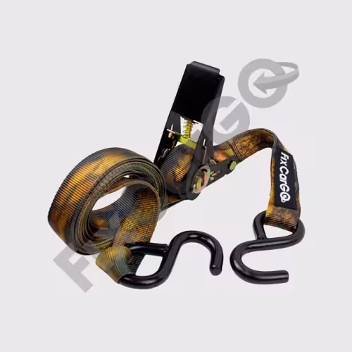 Ремень крепления груза 25 мм 3 м, одинарный крюк,разрывная нагрузка 800 кг 