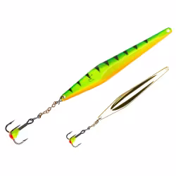 Блесна вертикальная Lucky John SHINER 55мм, цвет Tiger