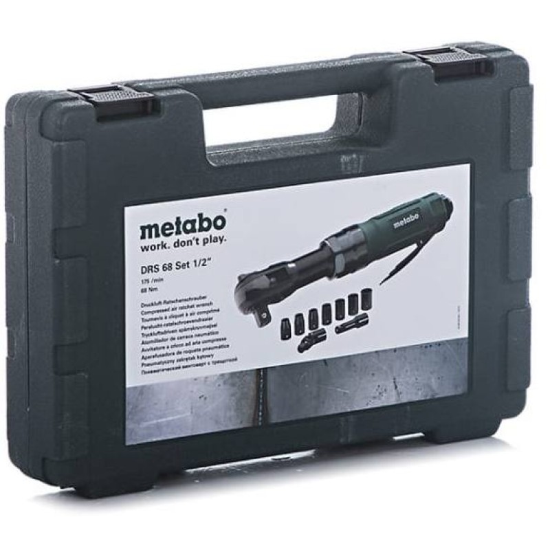 Пневмотрещотка с набором оснастки Metabo DRS 68 SET 1/2"