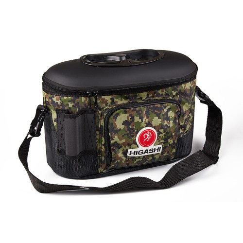 Кан для улова Higashi Live Bait Box, Green Camo, 7,5 л