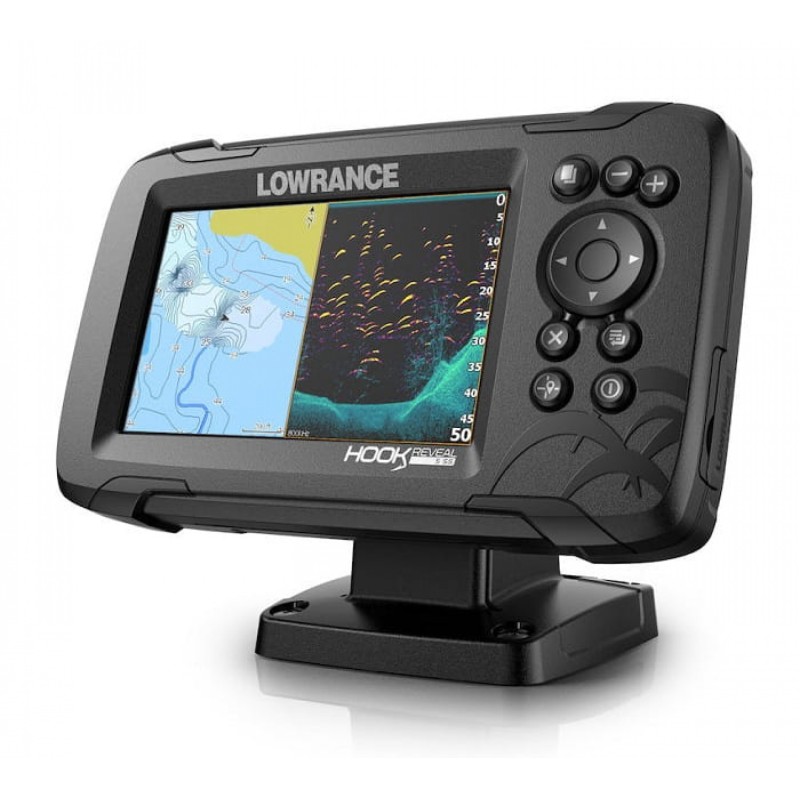 Картплоттер-эхолот Lowrance Hook Reveal 5 с датчиком SplitShot 50/200