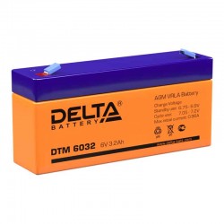 Аккумулятор Delta DTM 6032, 3,2Ah, 6V