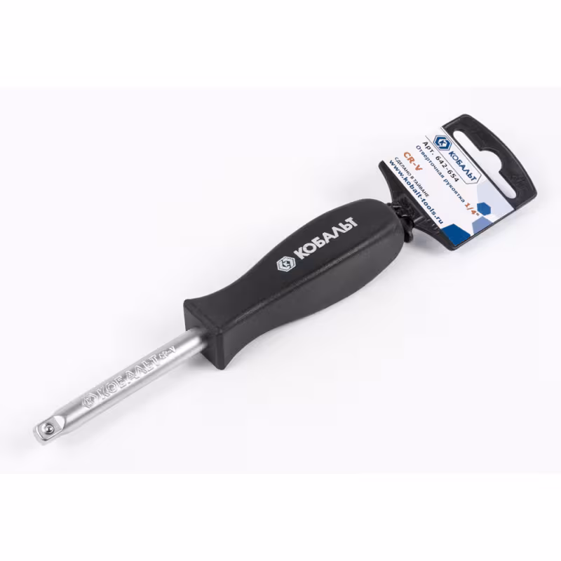 Отвертка-рукоятка под биты 1/4 Кобальт CR-V 642-654