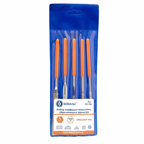 Набор алмазных надфилей Кобальт 790-168, 5 шт.