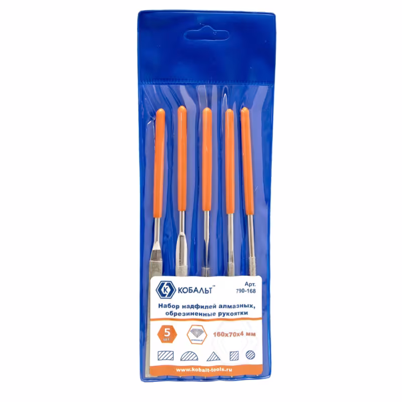 Набор алмазных надфилей Кобальт 790-168, 5 шт.