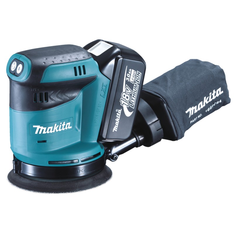 Шлифмашина эксцентриковая аккумуляторная MAKITA LXT DBO180RFE