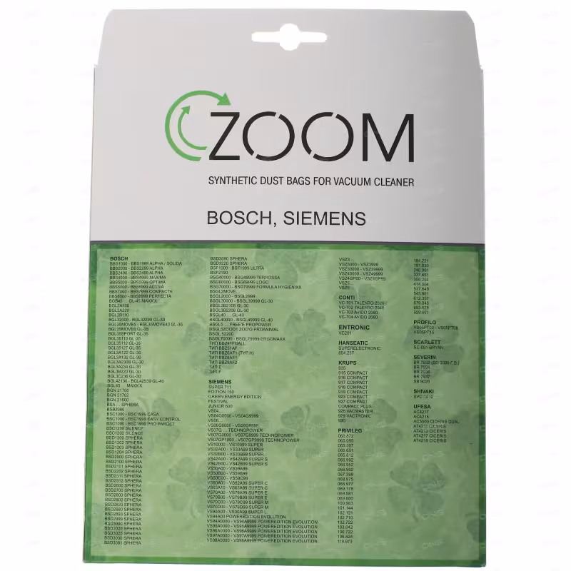 Мешки для пылесосов Zoom BS-505, 5 шт.