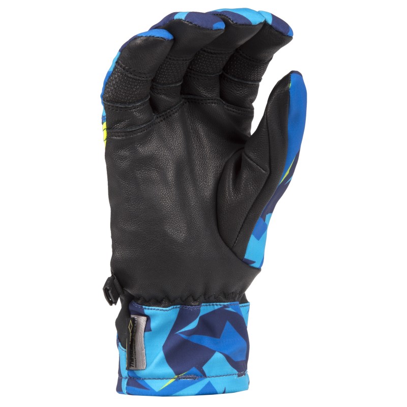 Мотоперчатки зимние Klim PowerXross, ткань Keprotec, синий камуфляж, размер L