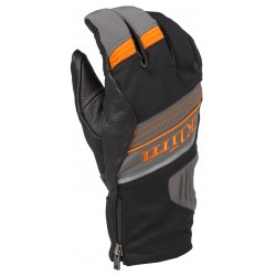 Мотоперчатки зимние Klim PowerXross, ткань Keprotec, черный/серый/оранжевый, размер M