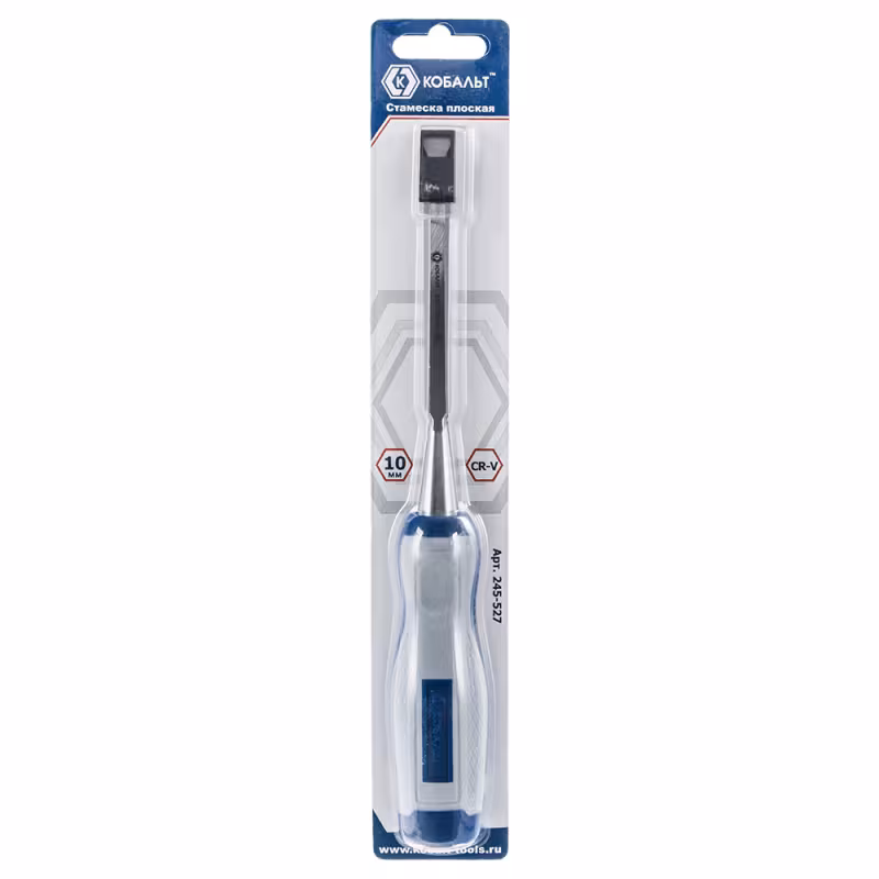 Стамеска плоская Кобальт 245-527, 140 мм