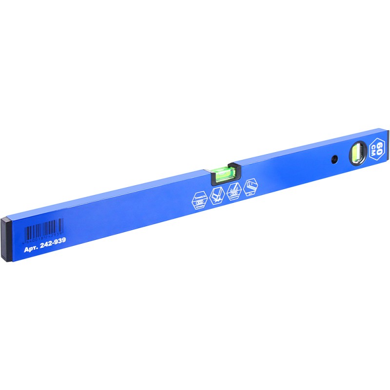 Уровень строительный пузырьковый Кобальт 242-939, 600 мм