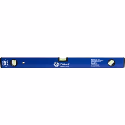 Уровень строительный пузырьковый Кобальт 242-984, 600 мм