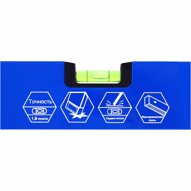 Уровень строительный пузырьковый Кобальт Комфорт 243-028, 1500 мм