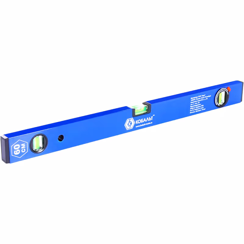 Уровень строительный пузырьковый Кобальт 243-059, 600 мм