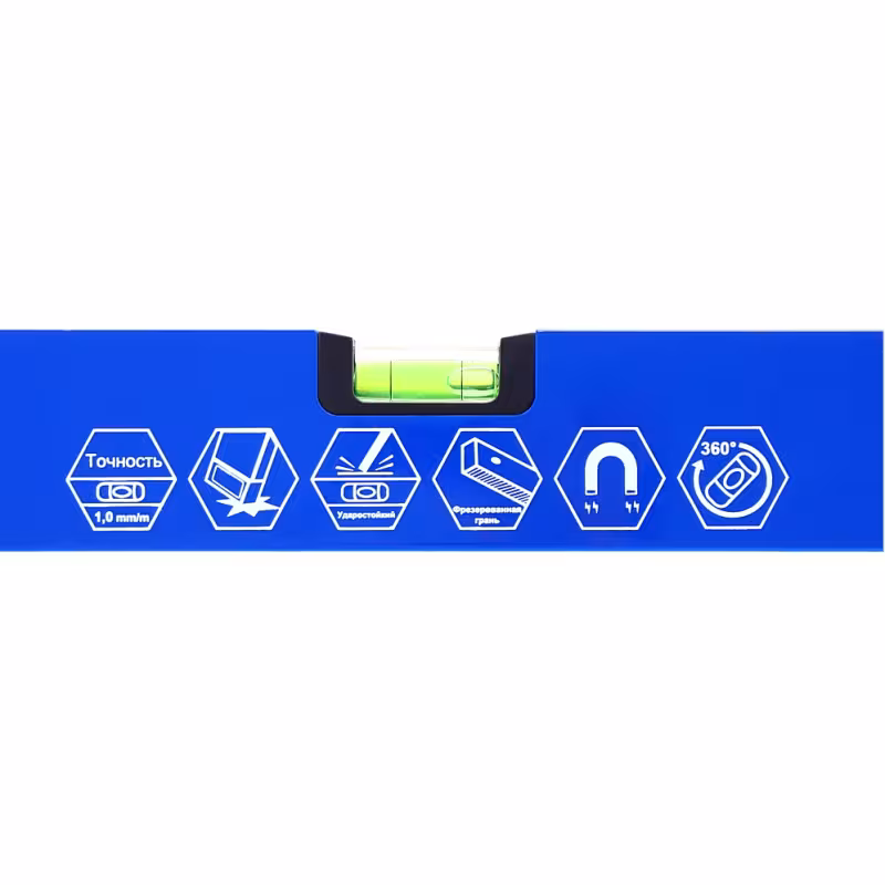 Уровень строительный пузырьковый Кобальт 243-066, 800 мм