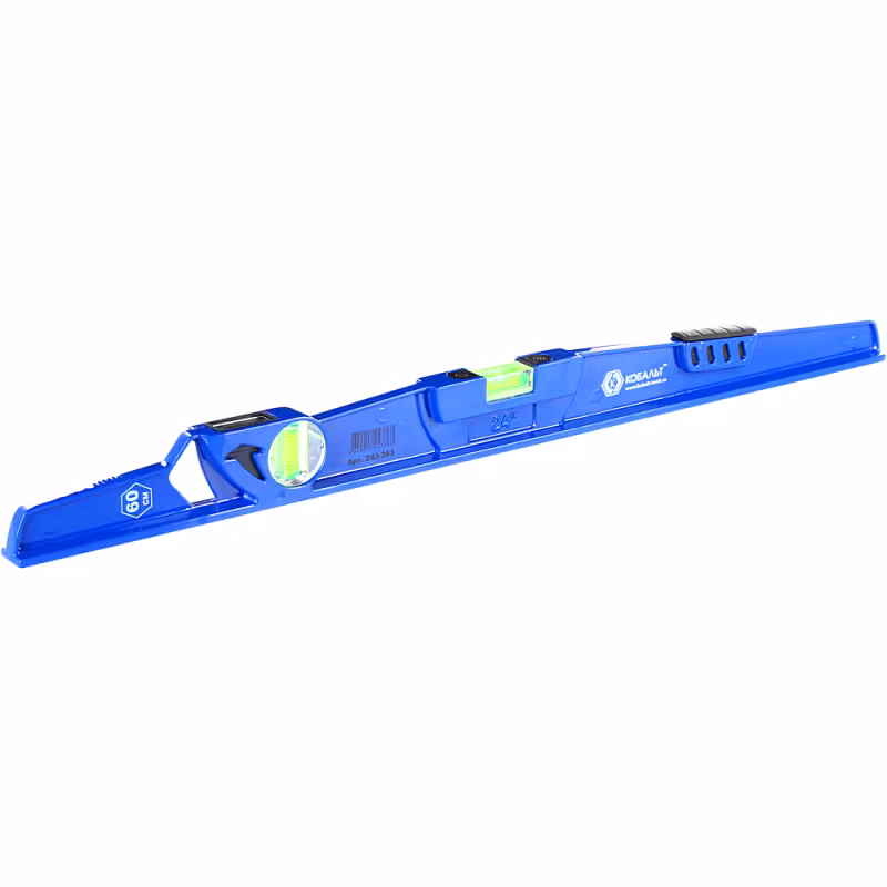 Уровень строительный пузырьковый Кобальт 243-363, 600 мм 