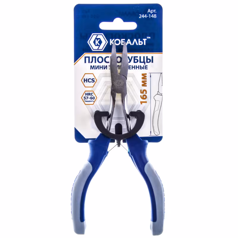 Плоскогубцы удлиненные Кобальт 244-148, 165 мм